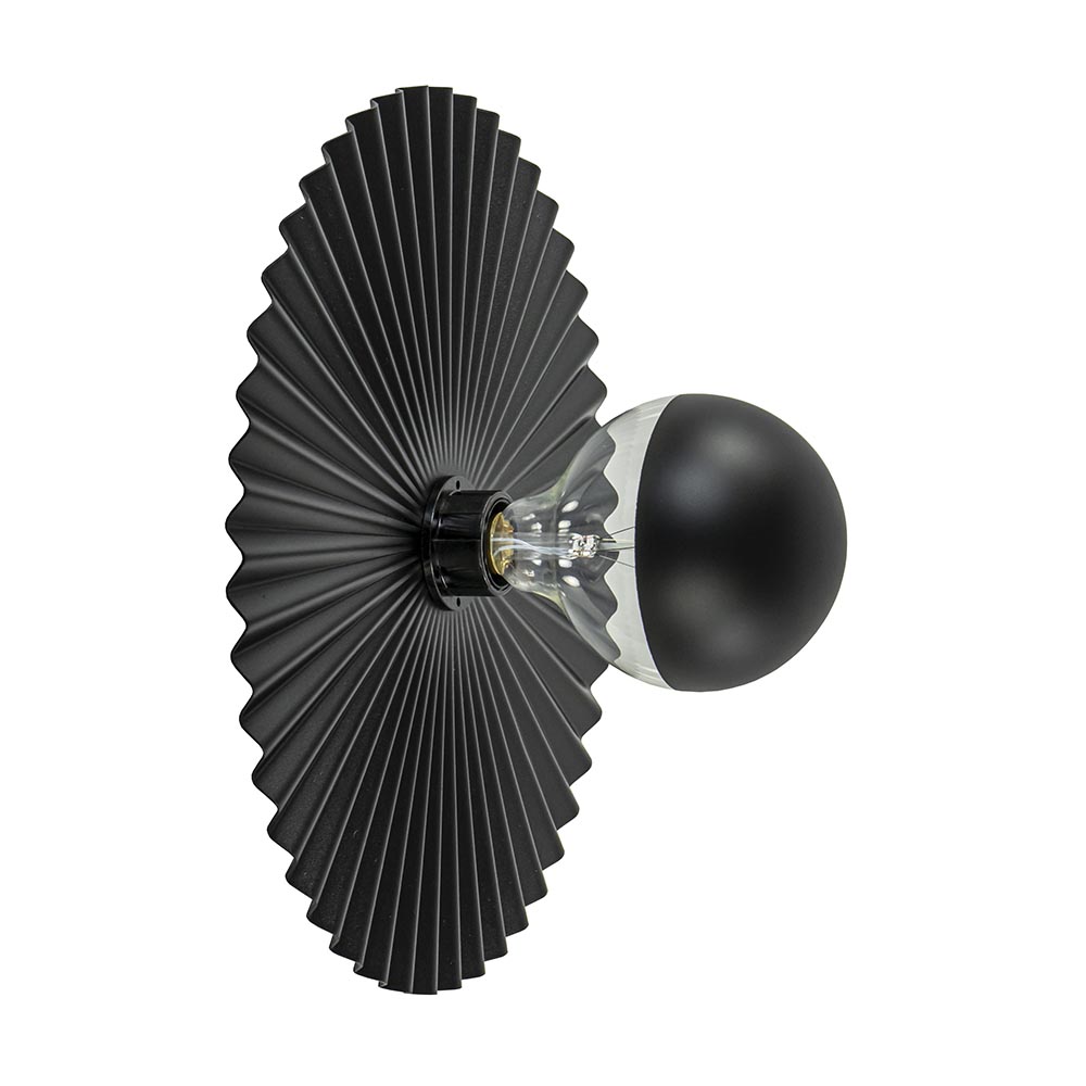 Wand/plafondlamp decoratief zwart
