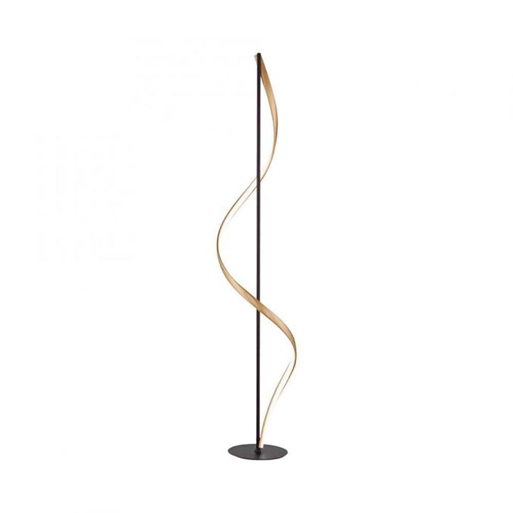 Smart vloerlamp antraciet/goud met memoryfunctie