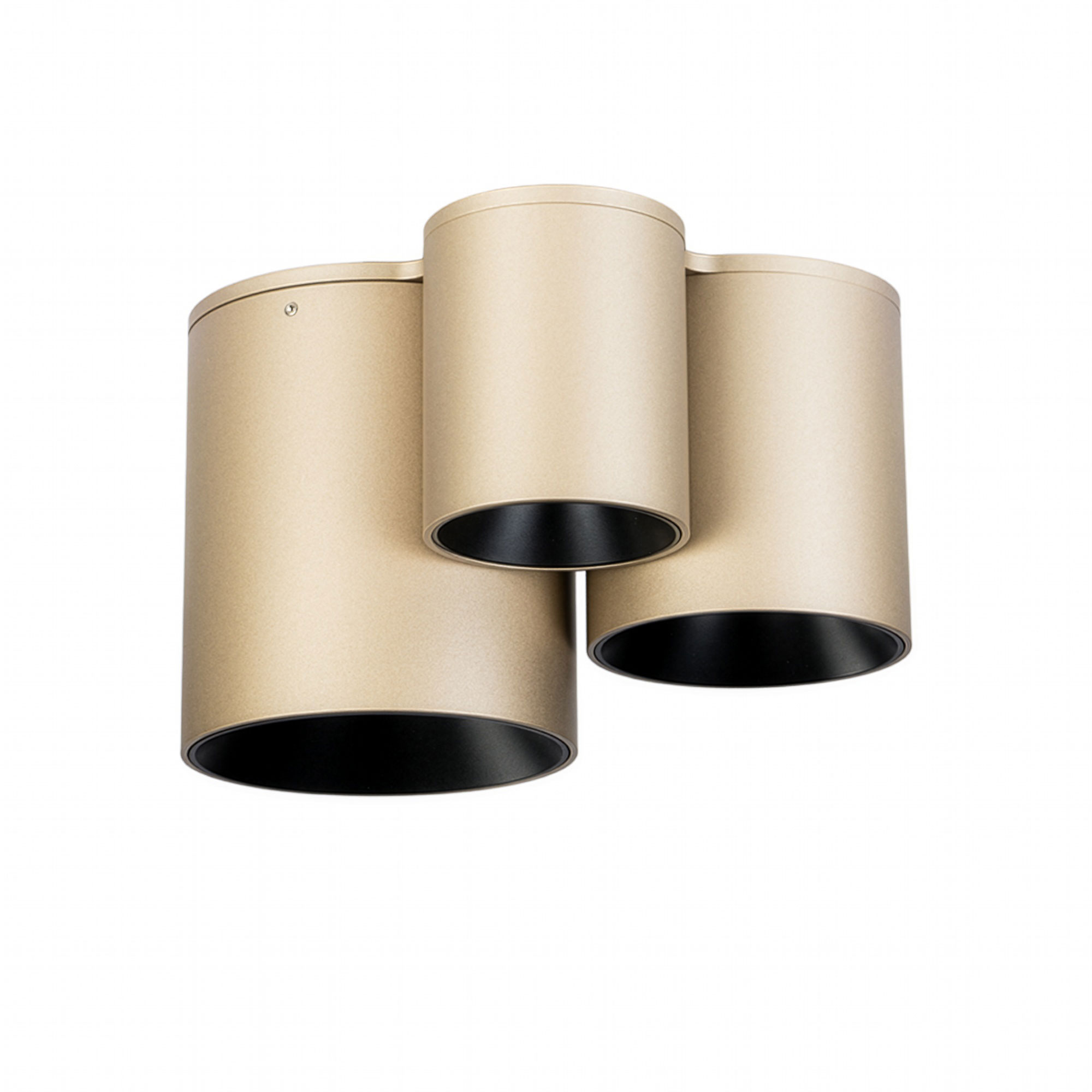 Plafonniere 3L in gouden bronzen kleur