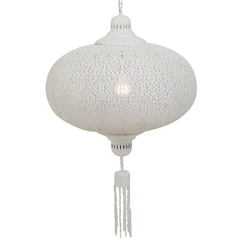 Oosterse hanglamp wit Straluma