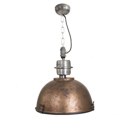 Prooi Overleven Lyrisch Industriële hanglamp bruin/brons tafel | Straluma
