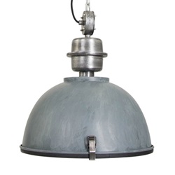 Hanglamp industrie in beton-look/grijs