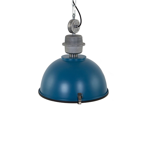 omzeilen voorbeeld Romanschrijver Industriële hanglamp blauw keuken | Straluma