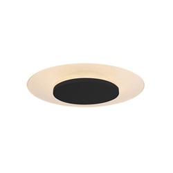 Plafondlamp Lido zwart 28cm indirect