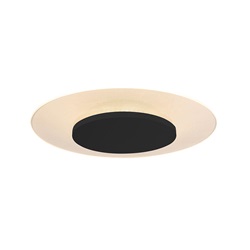 Plafondlamp Lido zwart 36cm indirect