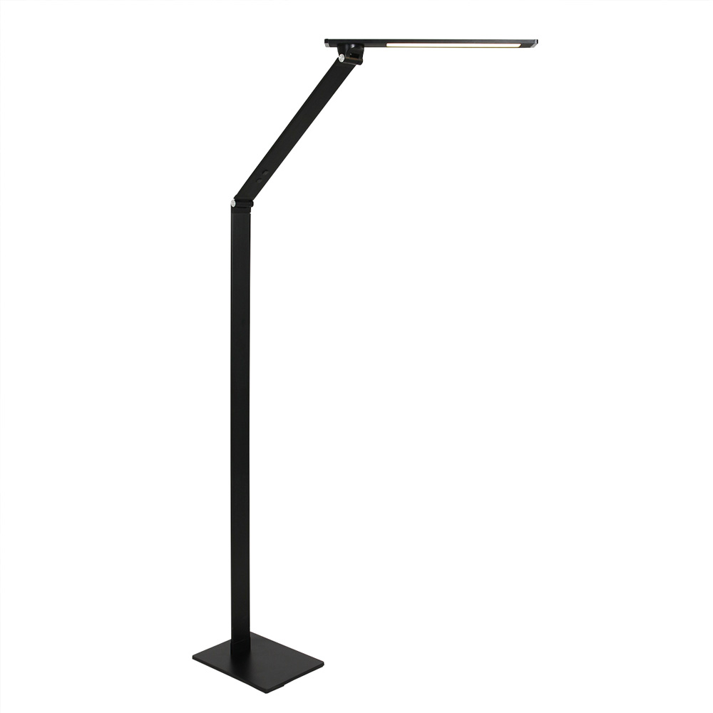 Spreek uit Sobriquette Encommium Moderne LED vloerlamp leeslamp zwart dimbaar | Straluma