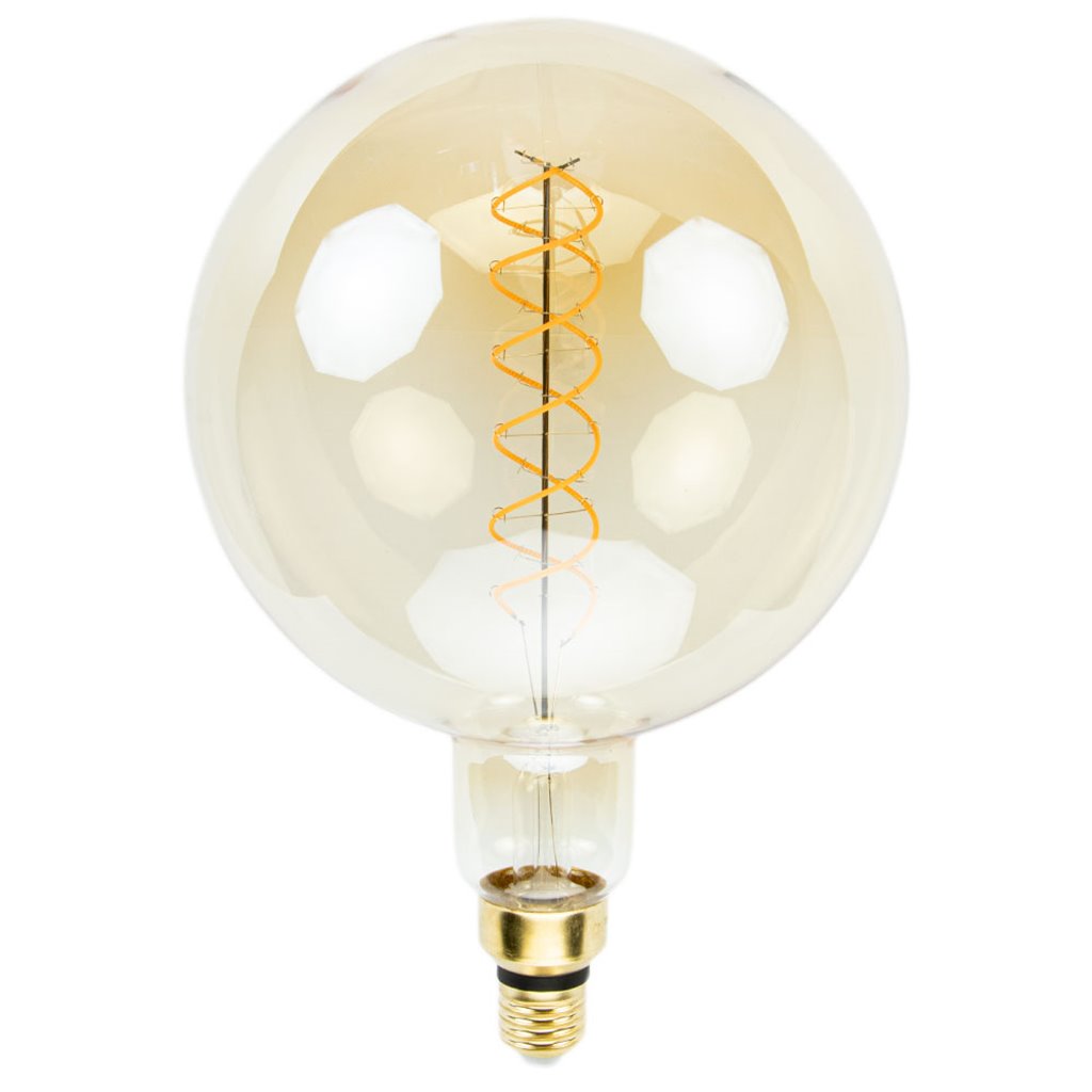 Lichtbron LED E27 - G200 | 2100K | 520lm | Dimbaar - Amber | Ø20cm