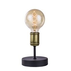 Klassiek-landelijke tafellamp brons