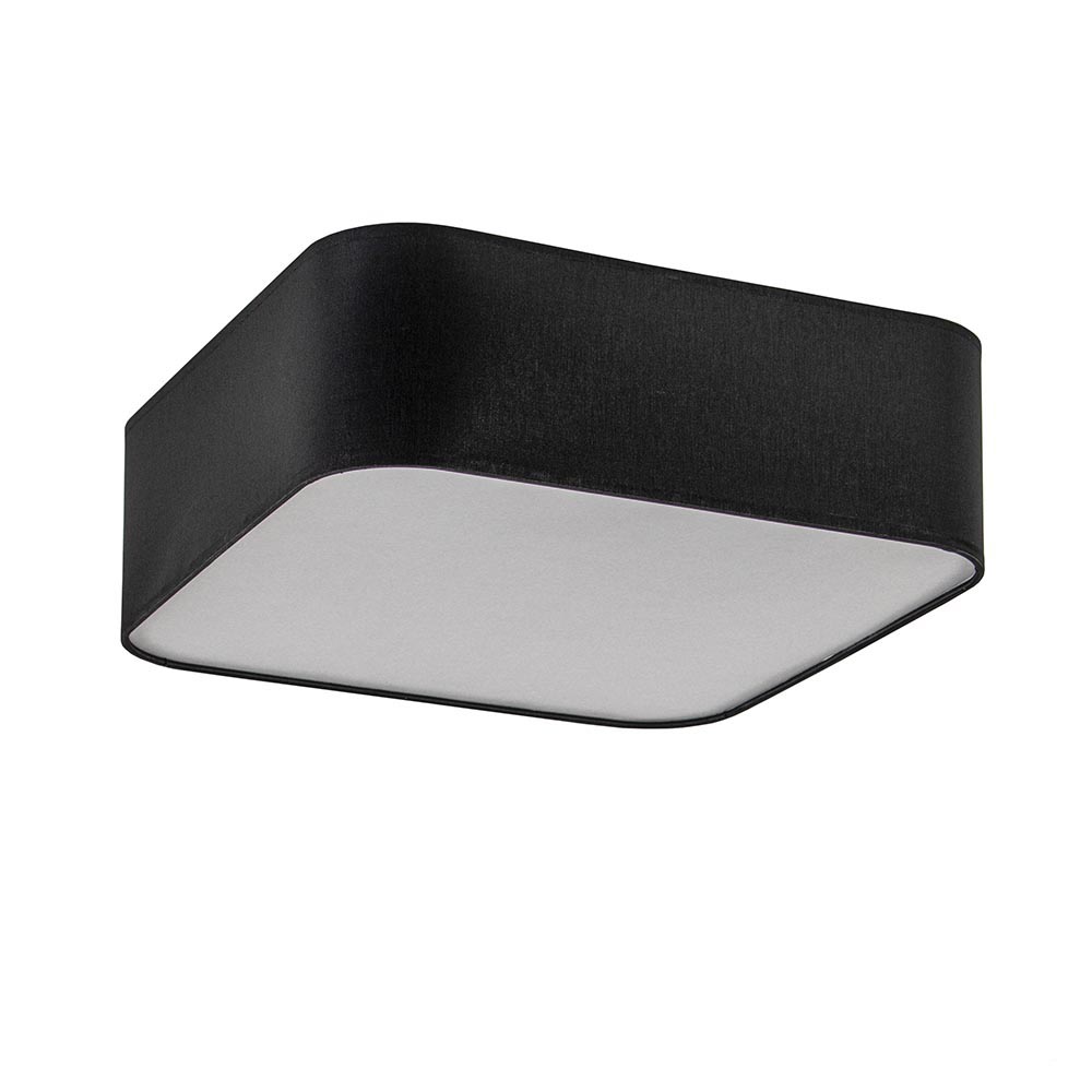 rommel Publicatie Perfect Moderne plafondlamp zwart vierkant | Straluma