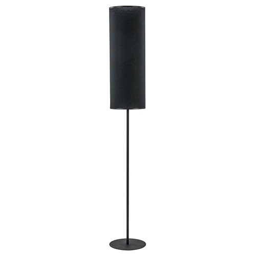 Moderne vloerlamp met zwarte kap