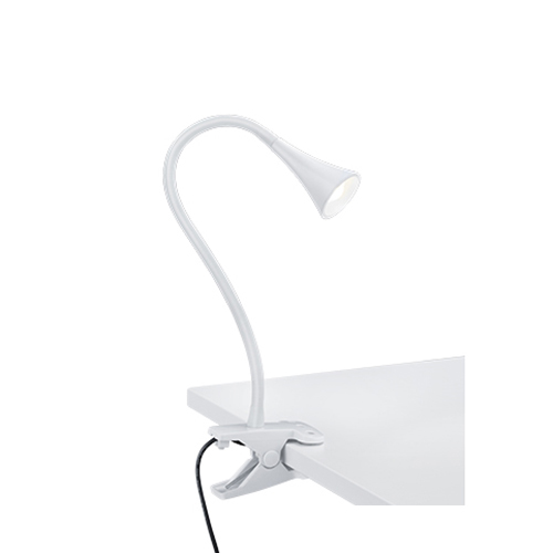 Buigbare klemlamp wit inclusief Straluma