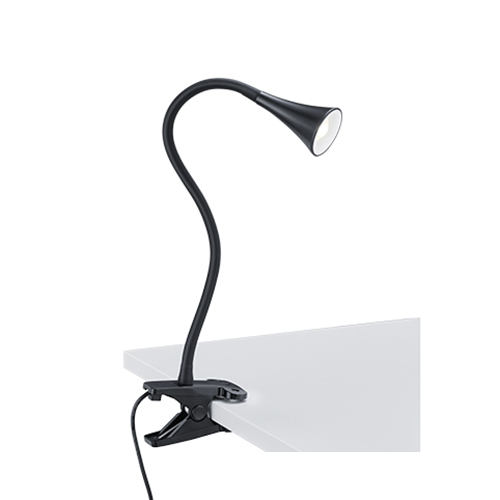 onderschrift Habitat kanaal Moderne LED klemspot leeslamp zwart | Straluma