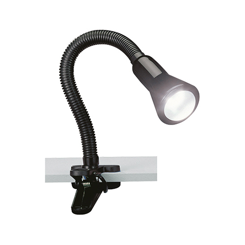 Zwarte klemlamp/leeslamp bureau | Straluma