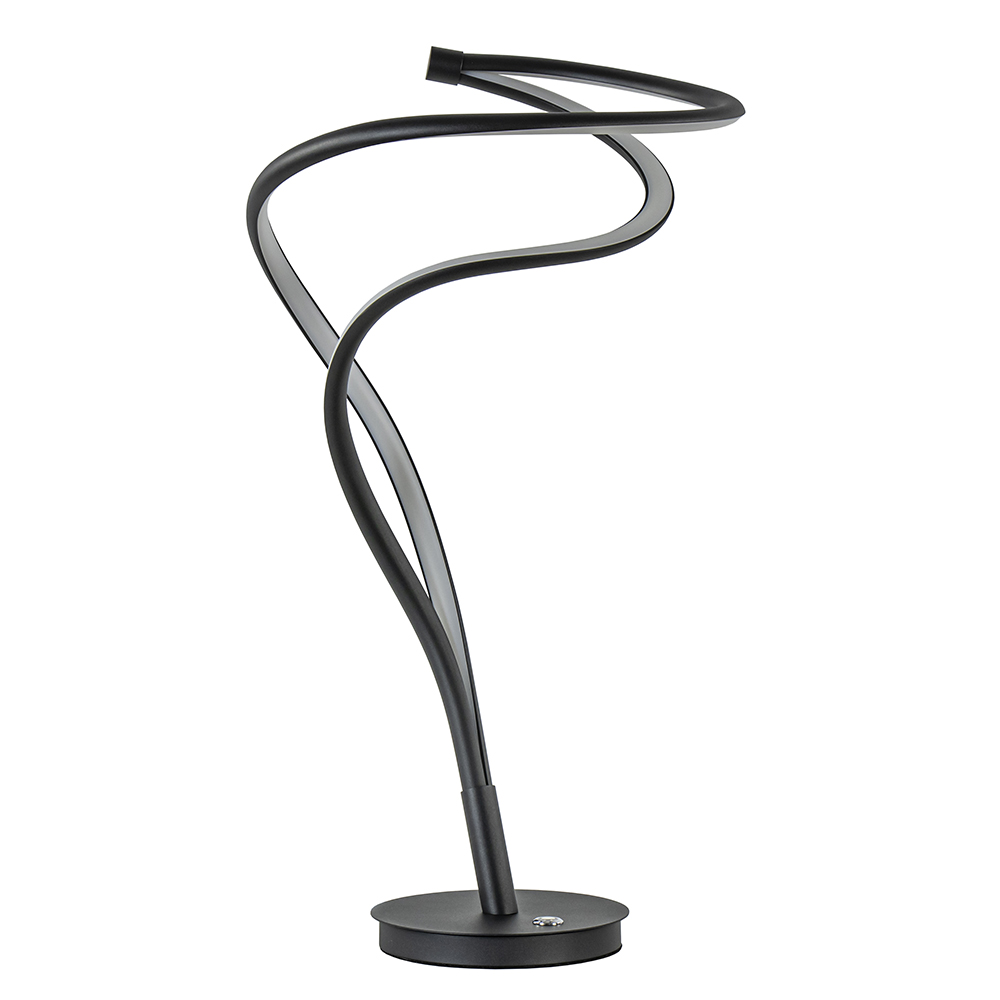 Design tafellamp zwart met dimbaar LED