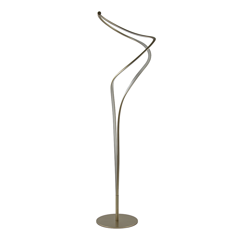 Moderne LED vloerlamp goud dimbaar