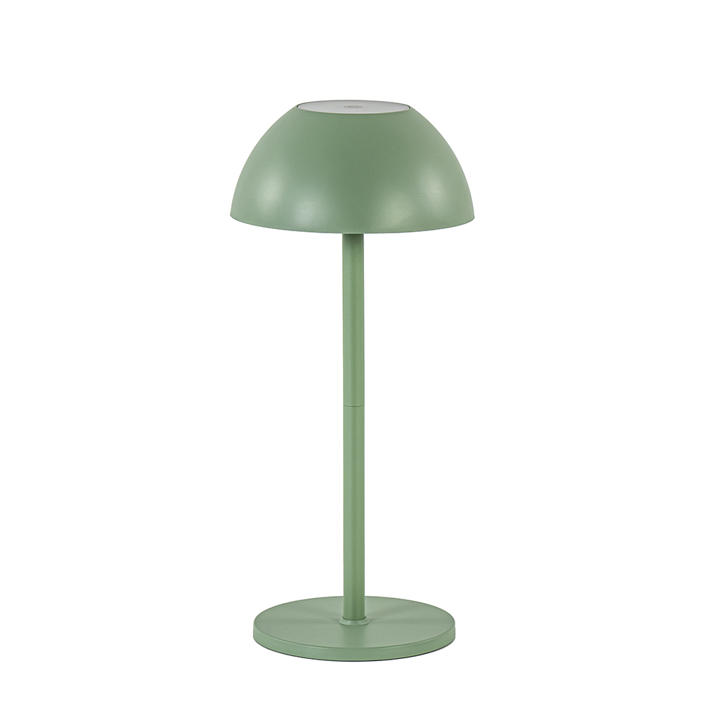 Dimbare LED tafellamp op batterij groen IP54
