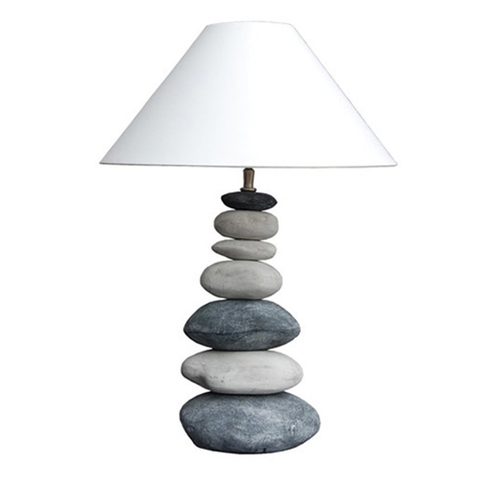 Gemaakt van Panorama Vlek Tafellamp stenen grijs-wit aanbieding | Straluma