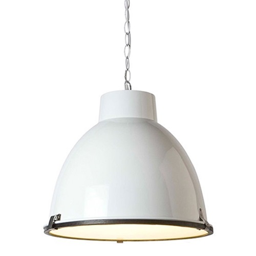 Hanglamp industrie wit, eettafel-kamer