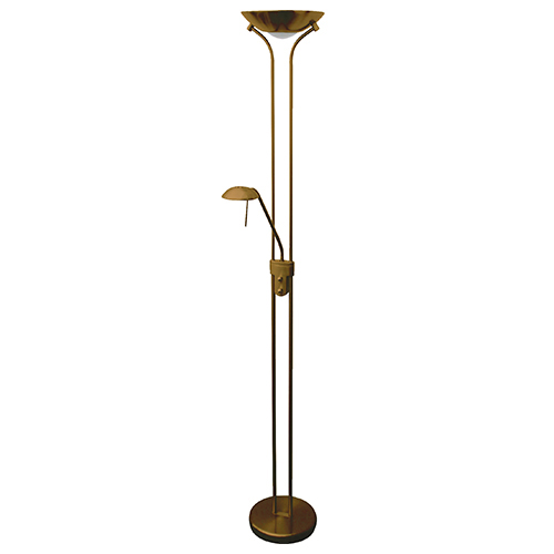 Voetzool belofte beproeving Staande LED lamp brons dimbaar | Straluma