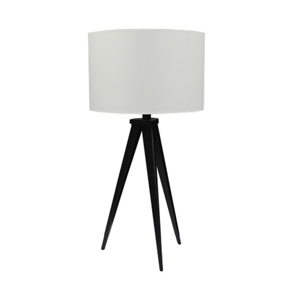 Moderne tafellamp driepoot zwart