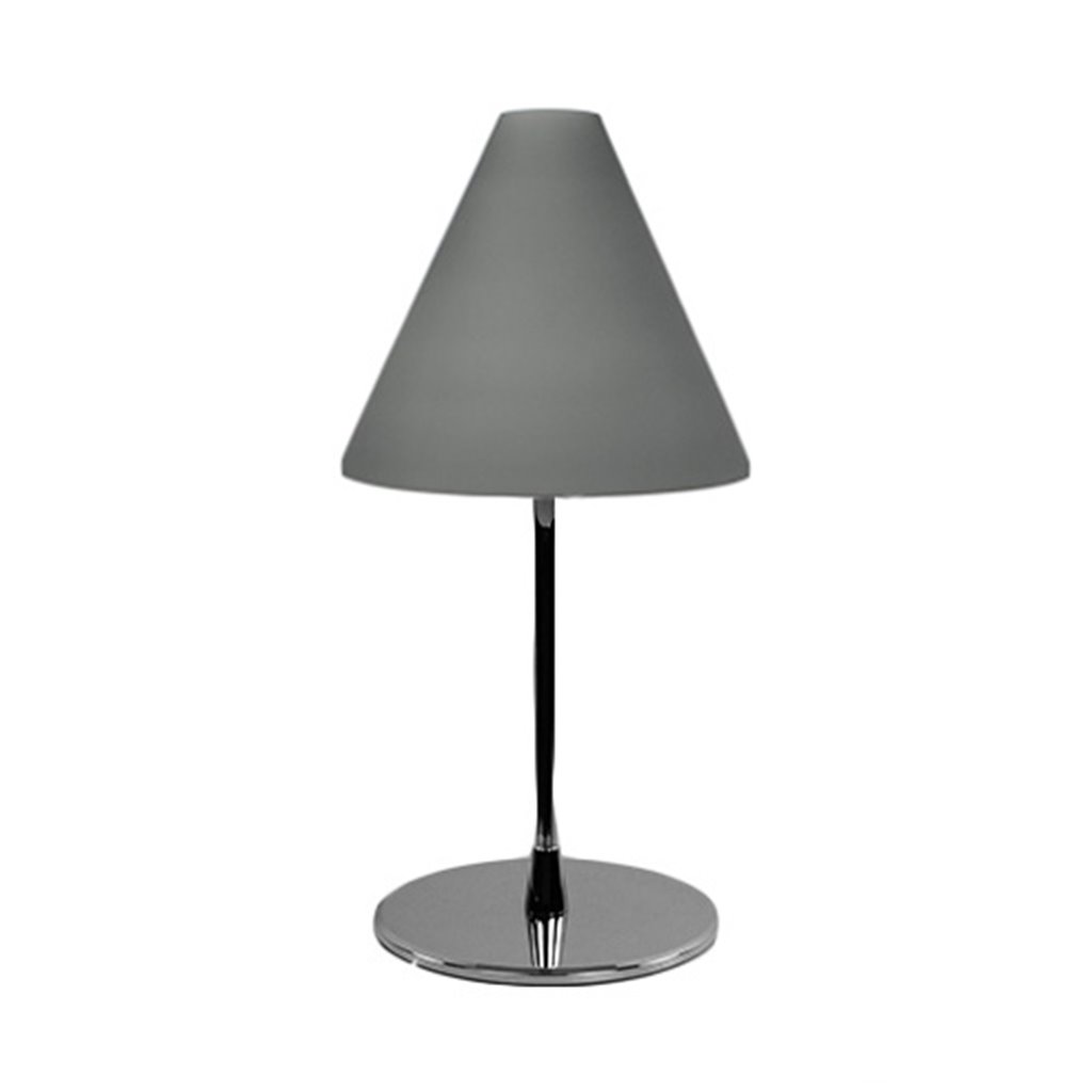 Moderne tafellamp grijs chroom Mioni