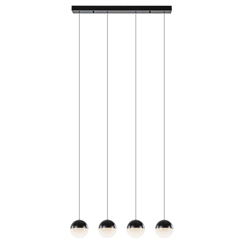 Moderne 4-lichts hanglamp met LED 3-standen dimbaar