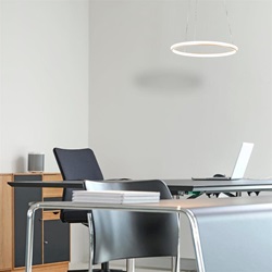 LED hanglamp ring 50 cm nikkel