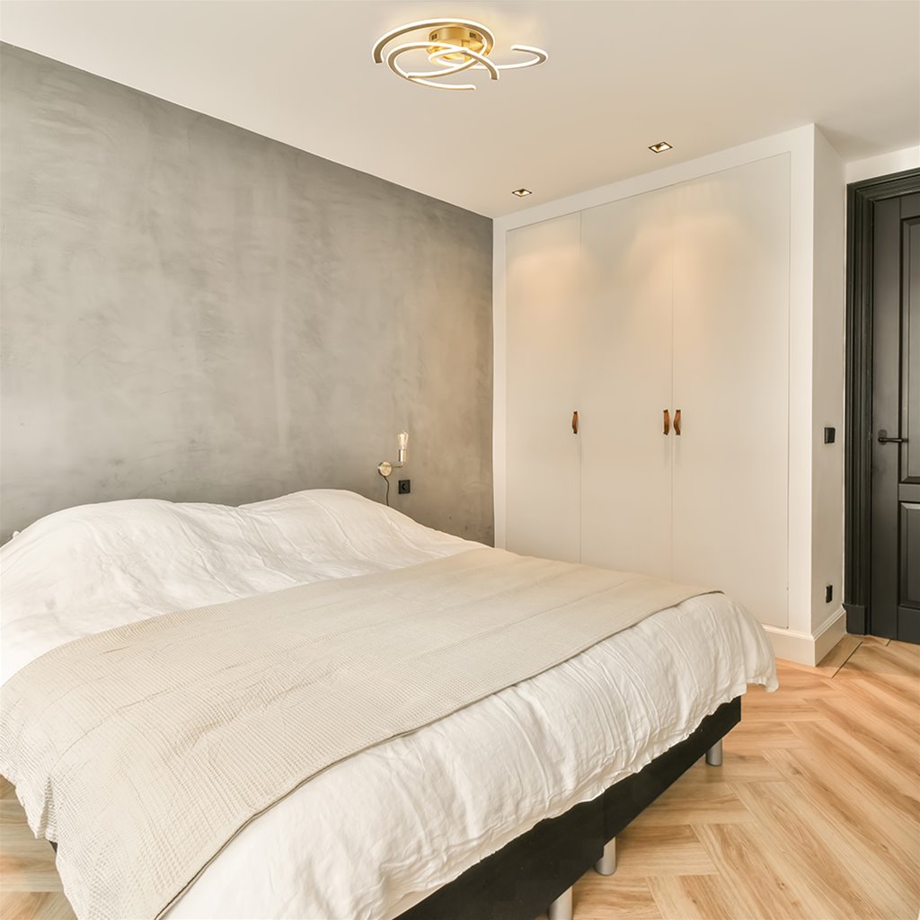 Grote ronde LED plafondlamp goud