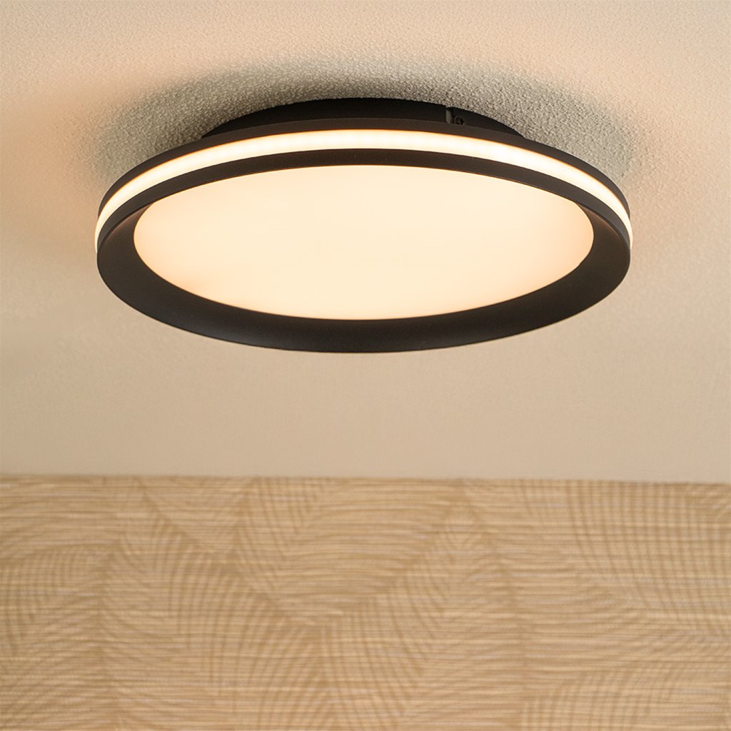 Plafondlamp Disc Ø30cm zwart