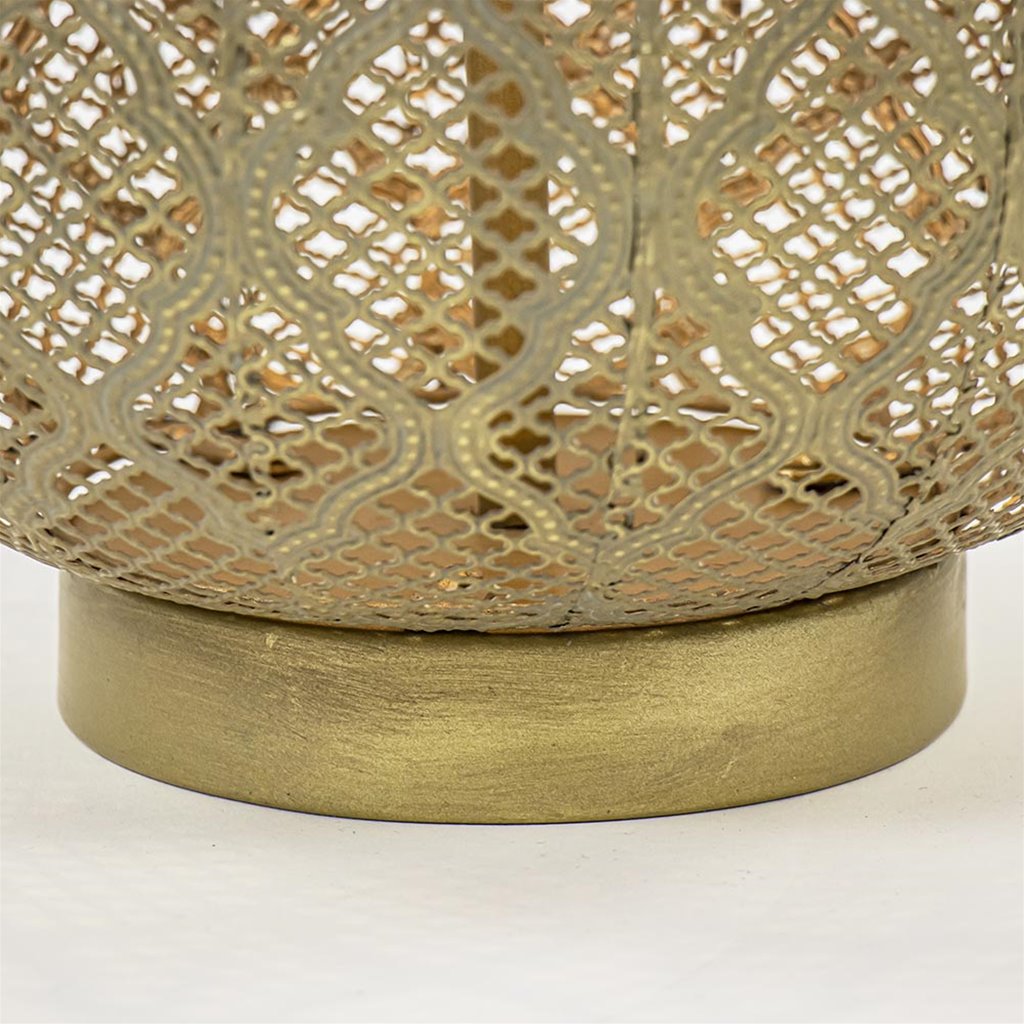 mesh Atlas Herstellen Metalen vloerlamp Oriental mat goud | Straluma