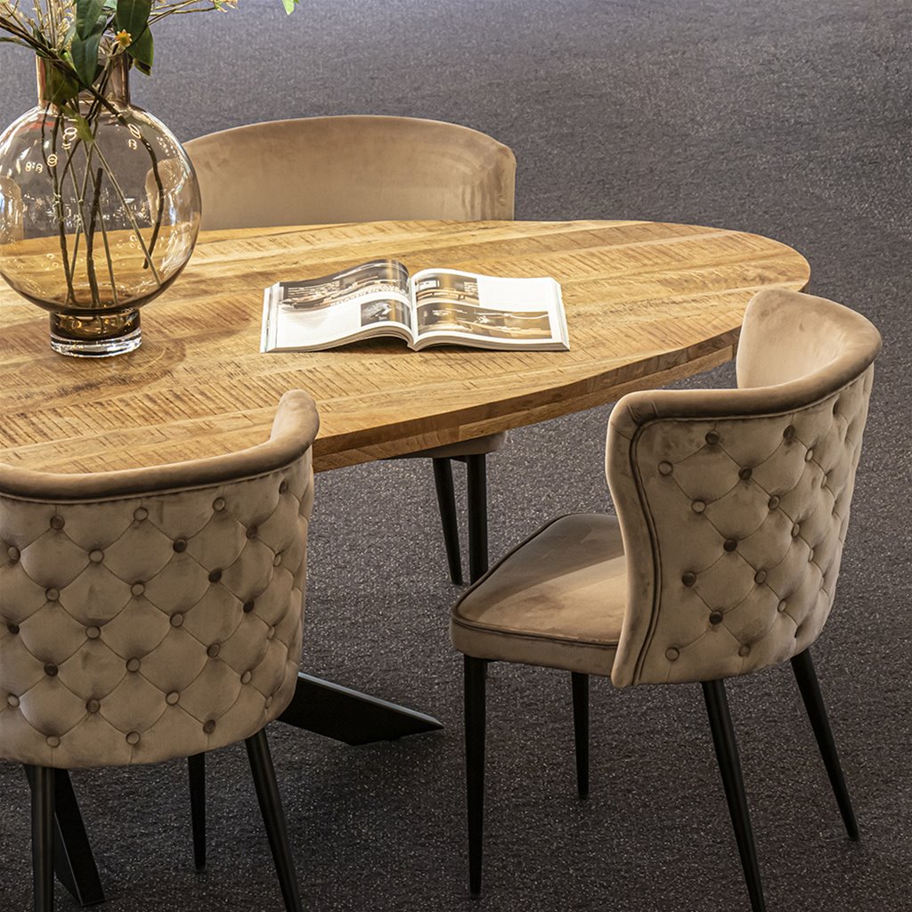 Eettafel mangohout 240x110 cm