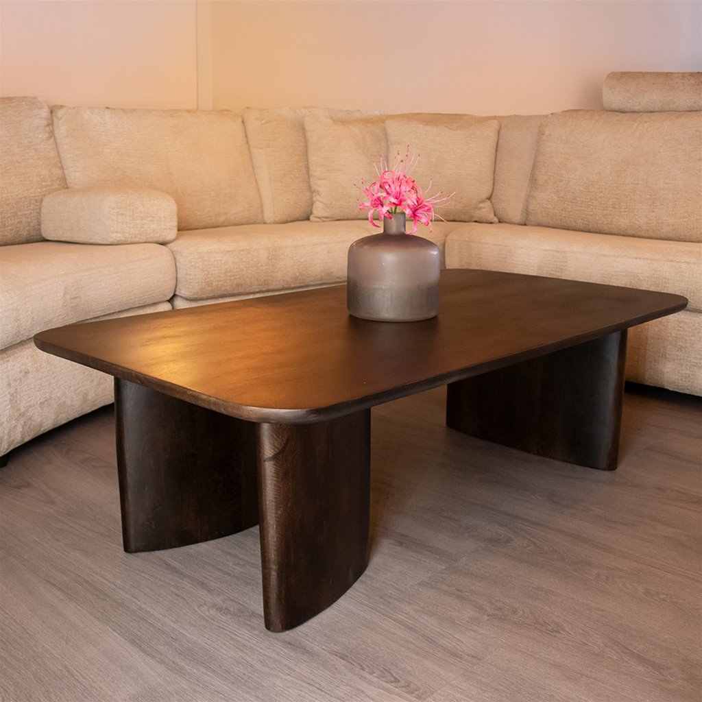 Salontafel Jade - Mangohout, Walnootbruin