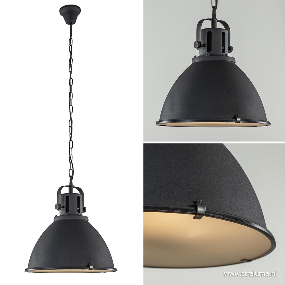 Regeren grafisch Verpersoonlijking Hanglamp Jesper zwart 48 cm | Straluma