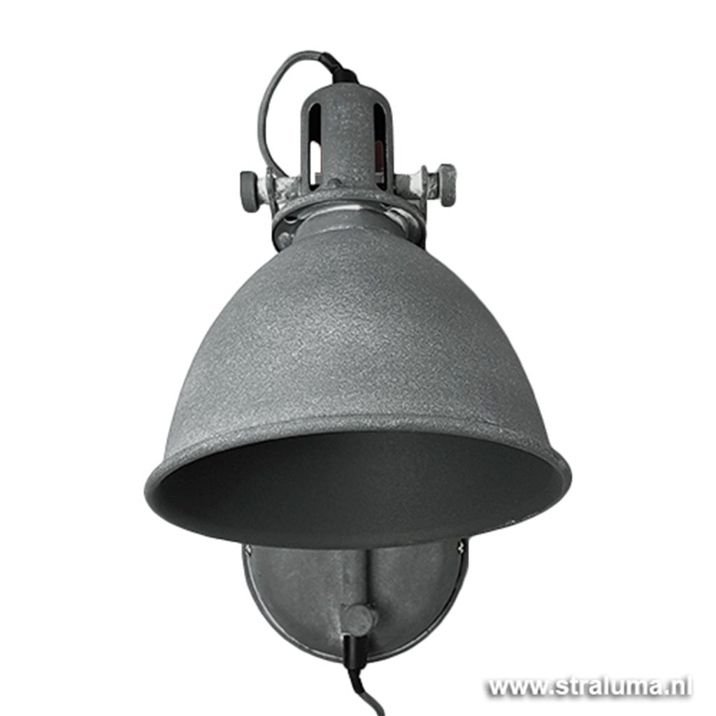 Malaise bouwer Collectief Industriele wandlamp betonlook leeslamp | Straluma