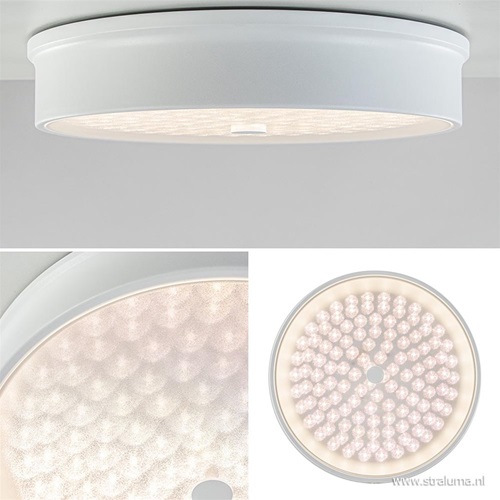 Witte plafondlamp Medusa LED met RGB en remote dimbaar