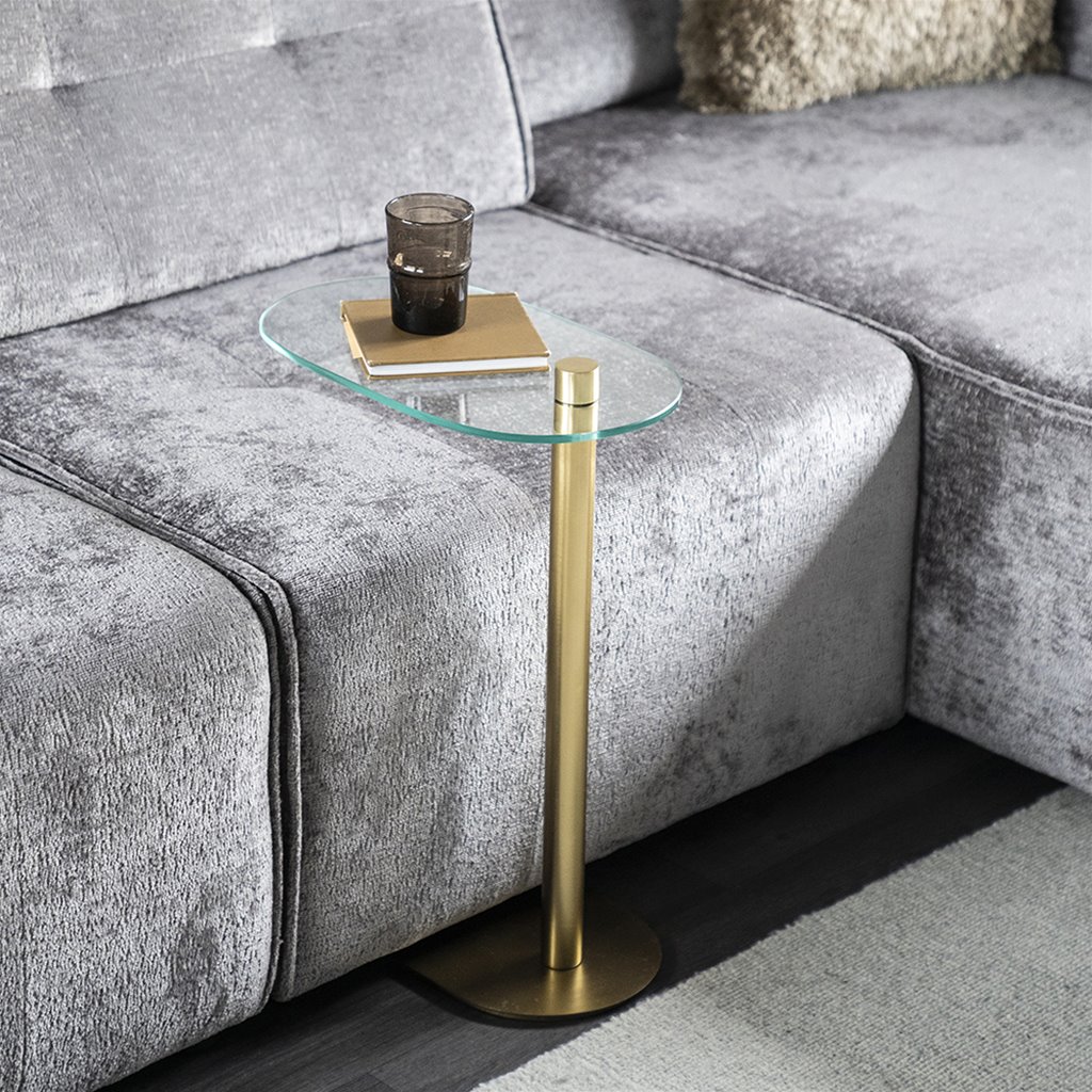 Bijzettafel plato small goud