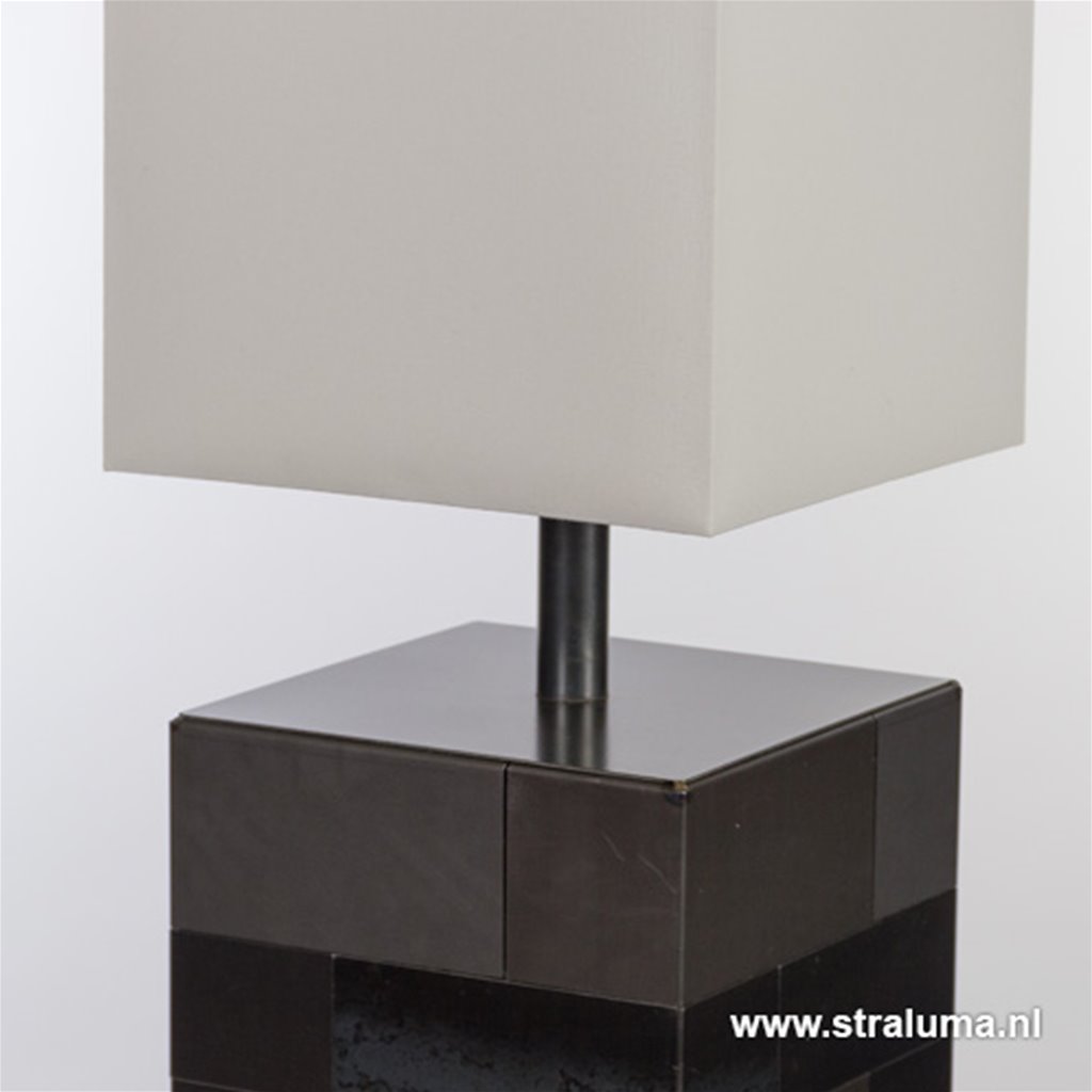 Vloerlamp Rome rvs antraciet grijs