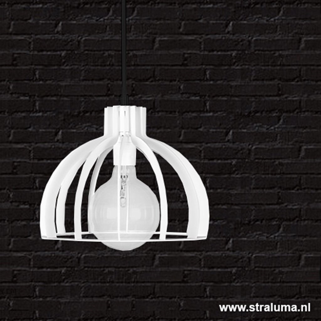 wat betreft landheer Bekijk het internet Industriele design hanglamp wit hal-wc | Straluma