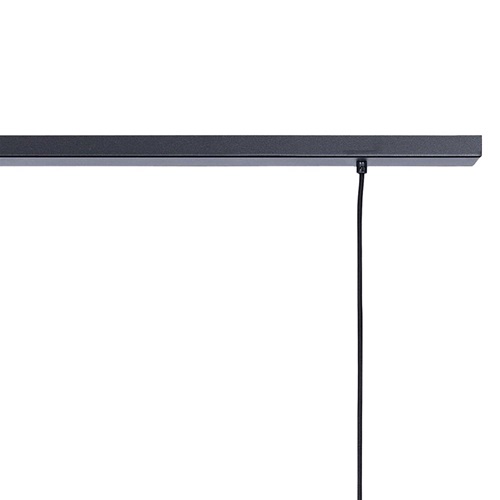 Design hanglamp 3-lichts zwart open frame