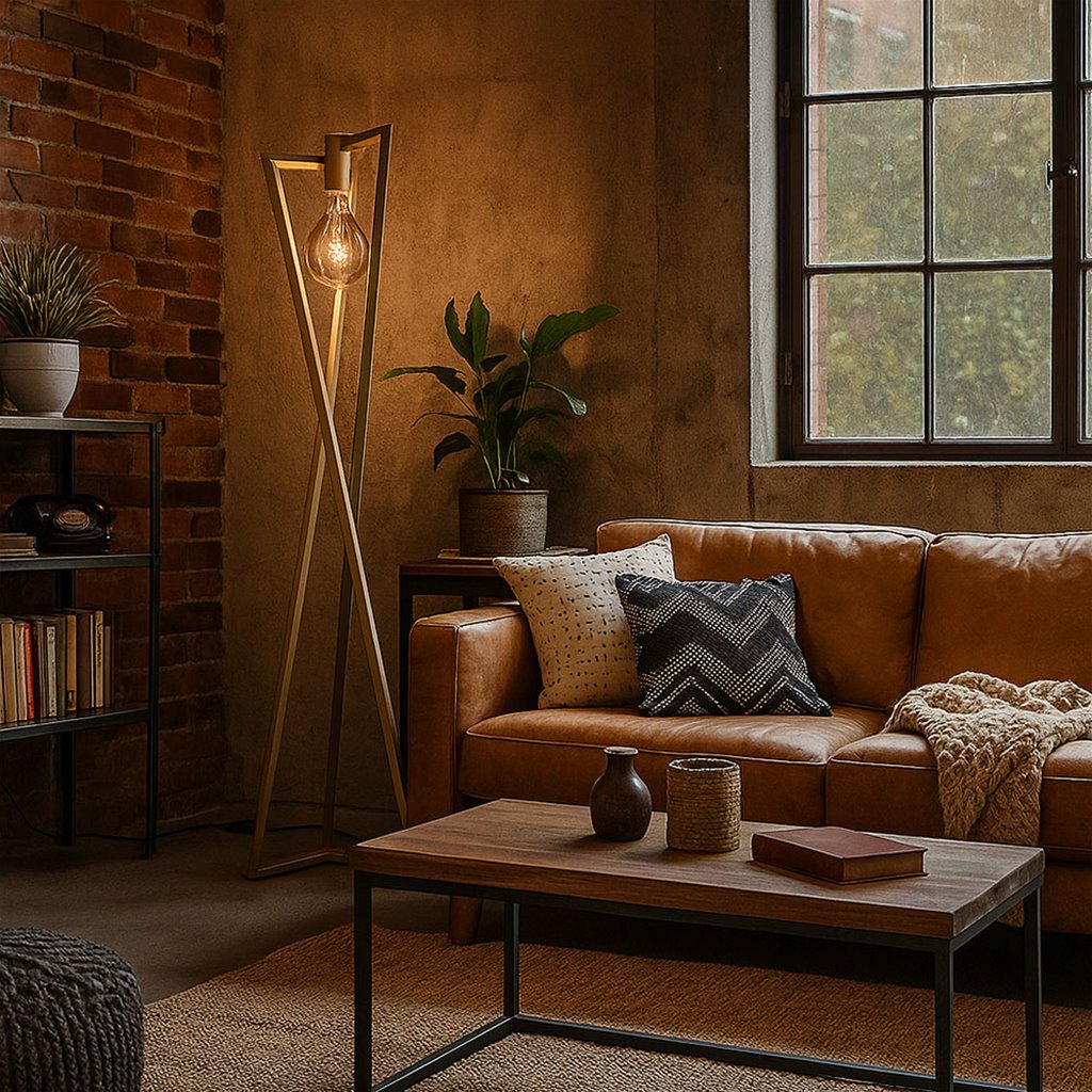 Vloerlamp van staal in de kleur quartz beige met E27 lichtbron