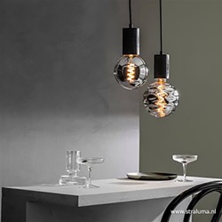 Calex Bilbao led lamp titanium 4w e27