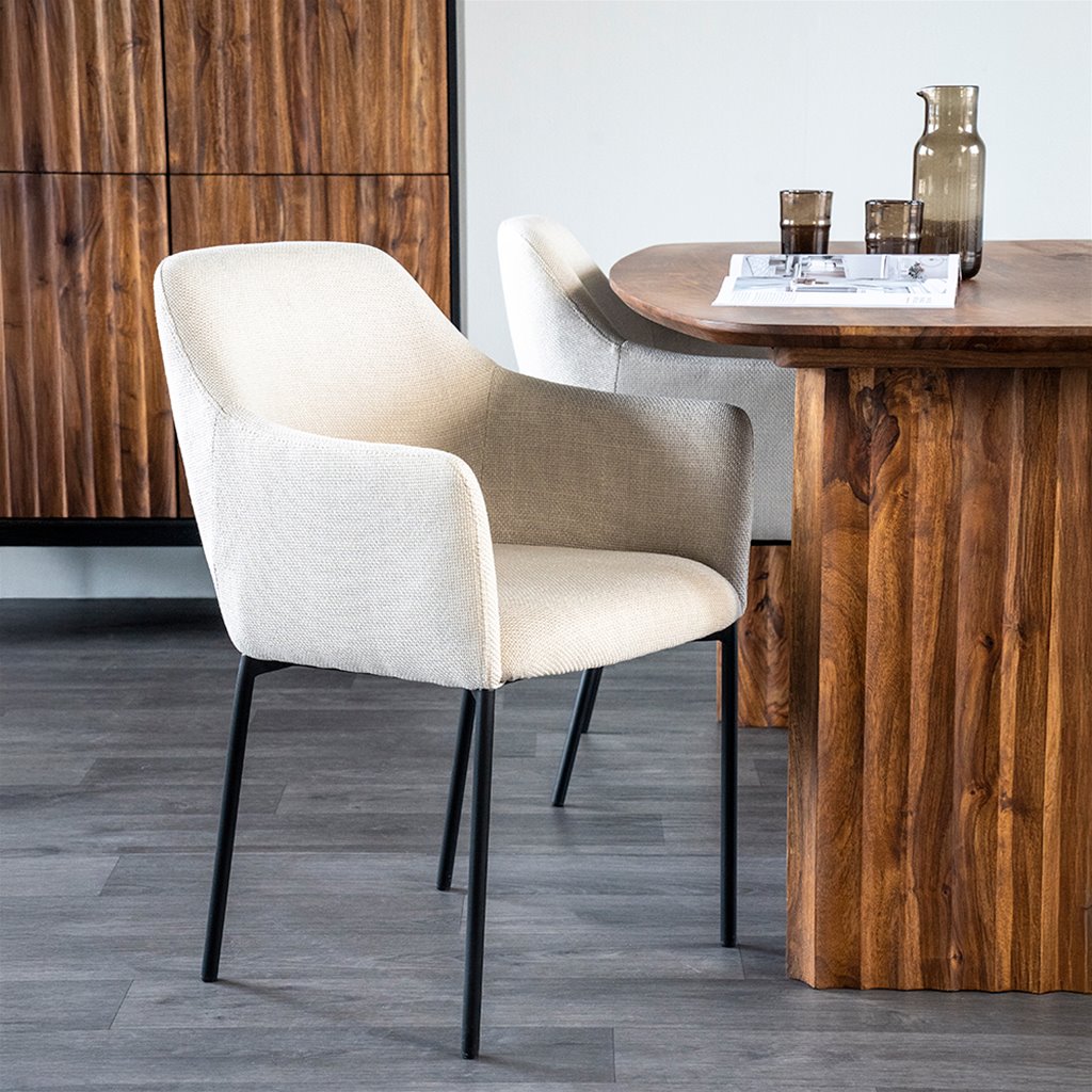 Eetkamerstoel Paul - Beige Linea