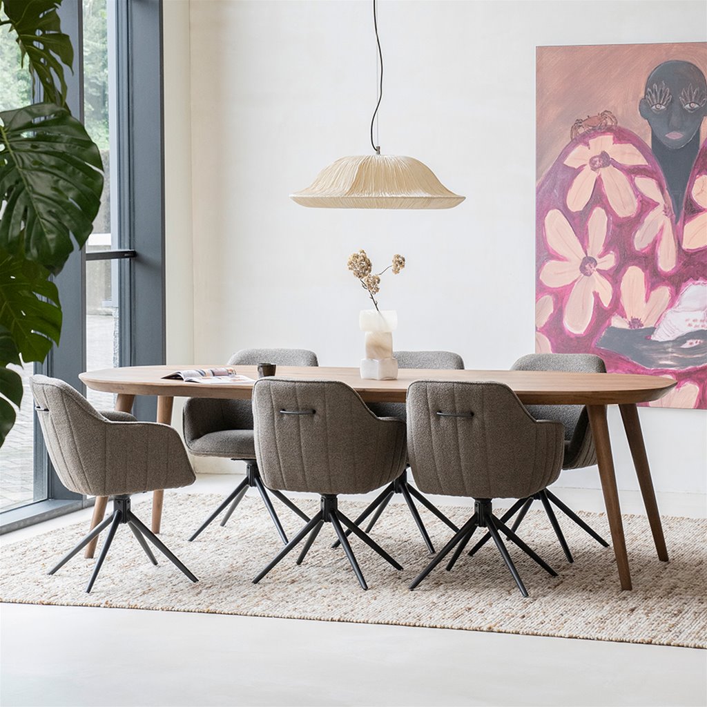 Eettafel Elijah - Bruin Eiken