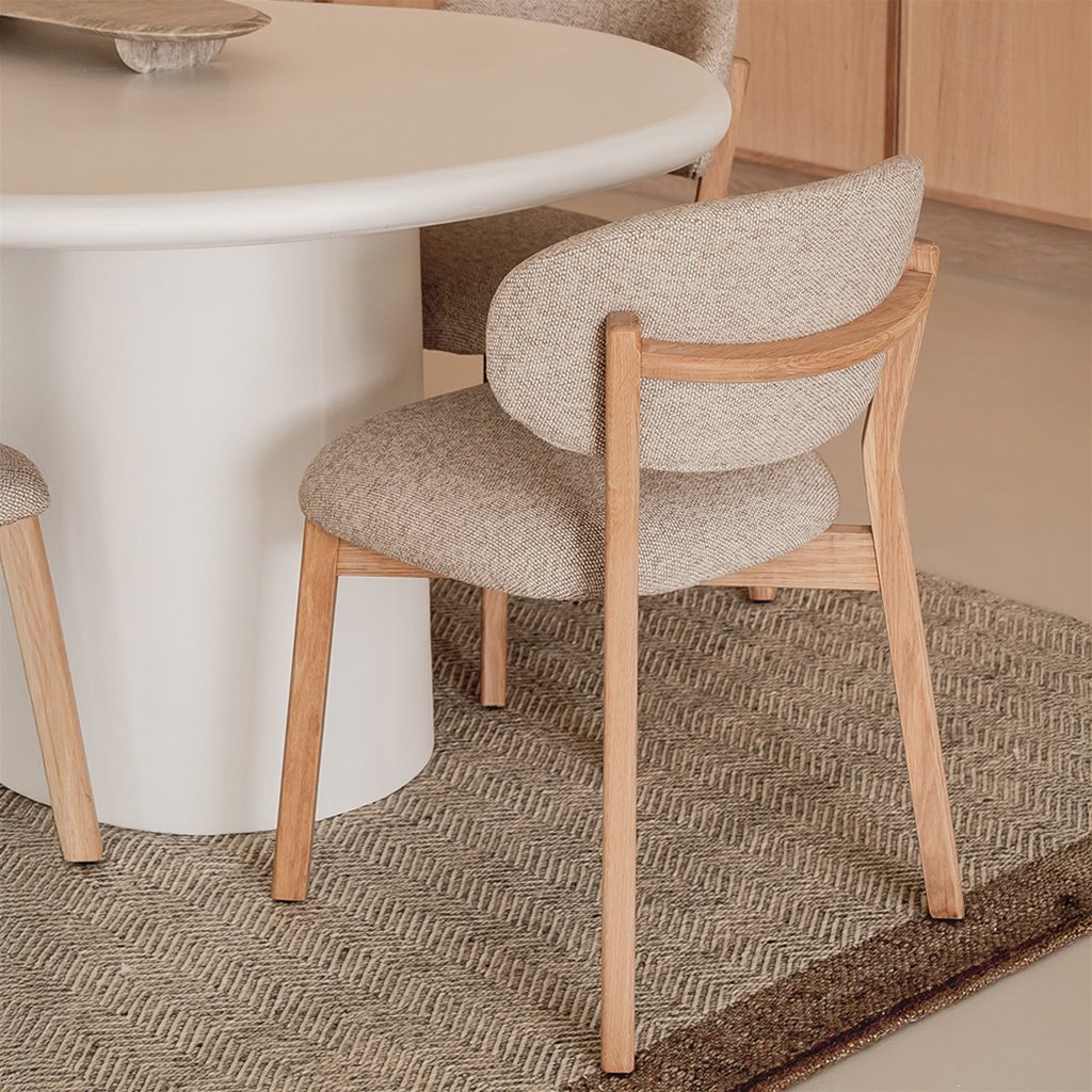 Stoel naturel - Taupe moon