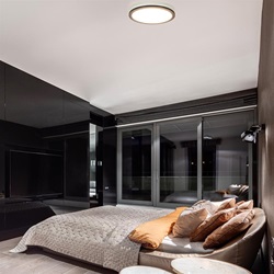Strak moderne LED plafondlamp 40 cm dimbaar