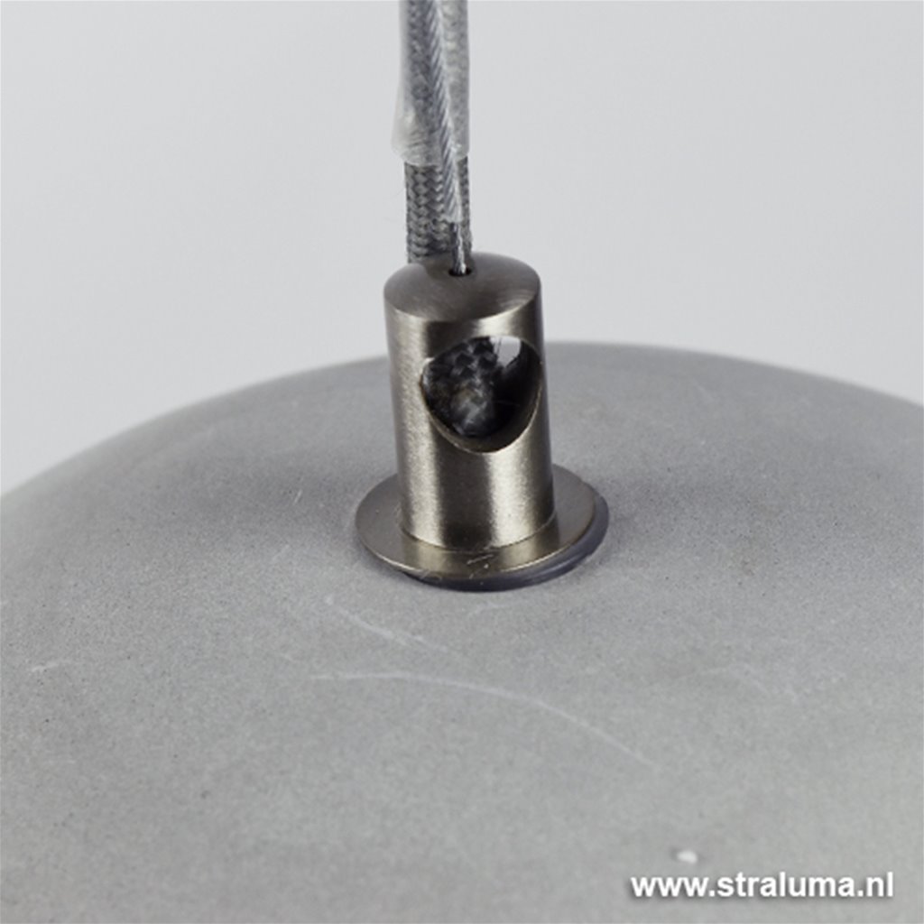 Industriele hanglamp beton grijs