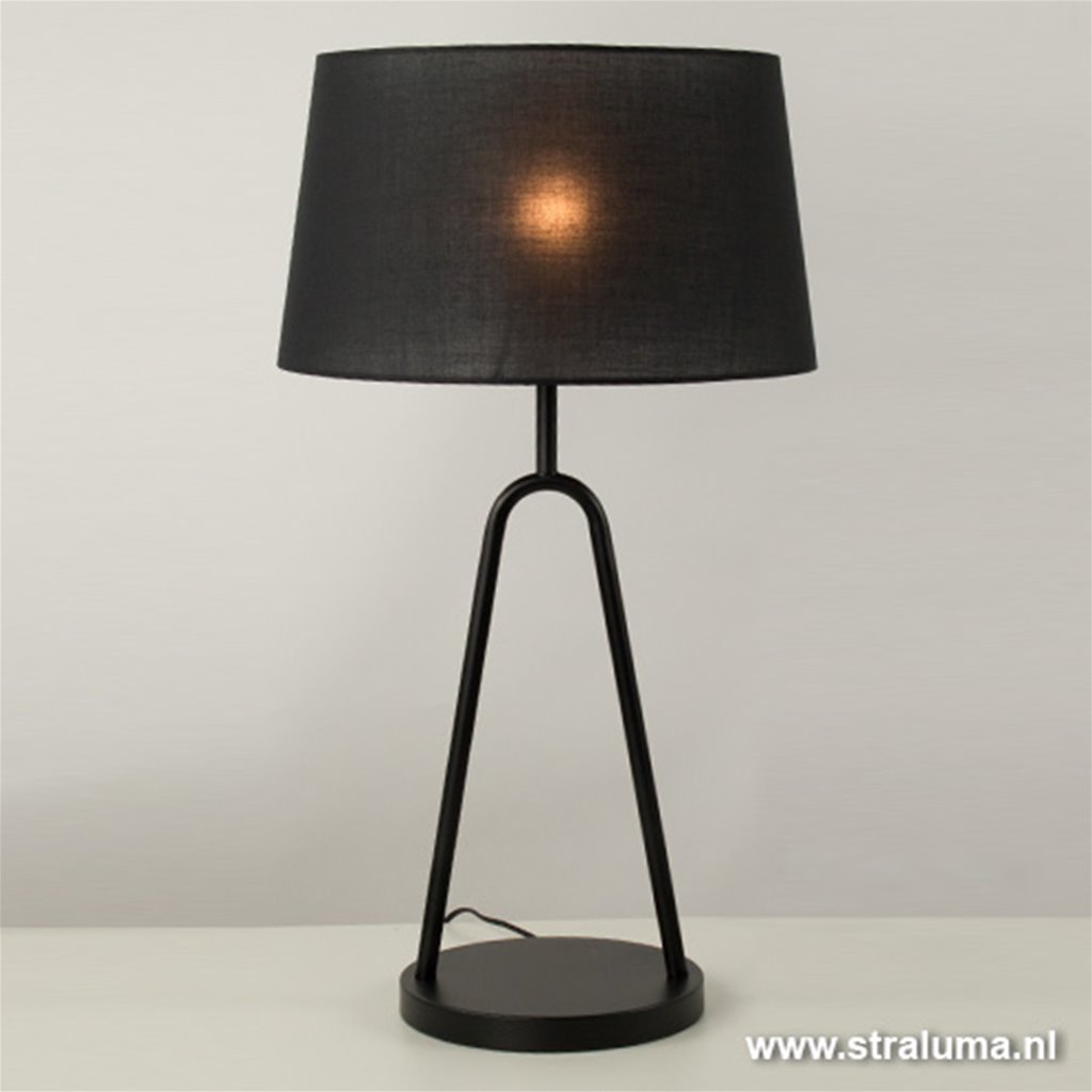 Zeestraat Verzending Afzonderlijk Moderne tafellamp zwart dressoir | Straluma