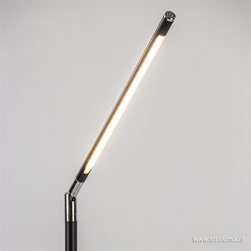 Moderne LED vloerlamp zwart dimbaar