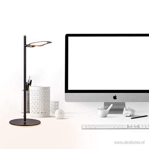 Dimbare LED tafellamp zwart kantoor
