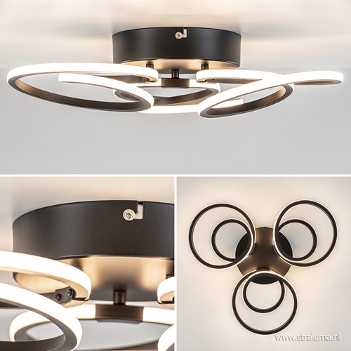 Moderne plafondlamp ringen inclusief dimbaar LED